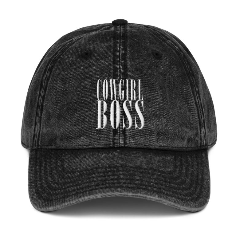Cowgirl Boss Vintage Cotton Twill Cap